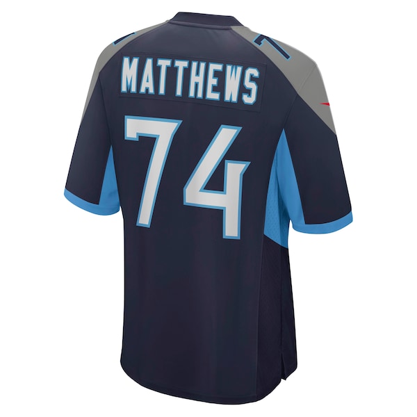 Bruce Matthews Tennessee Titans Nike Retired Player Jersey - Navy/Light Blue - Image 4
