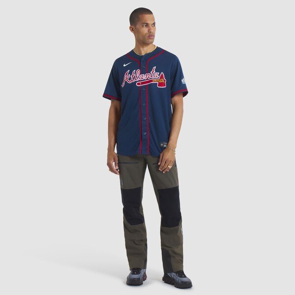 Austin Riley Atlanta Braves Nike 2025 MLB Speedway Classic Alternate Limited Player Jersey - Navy - Image 3
