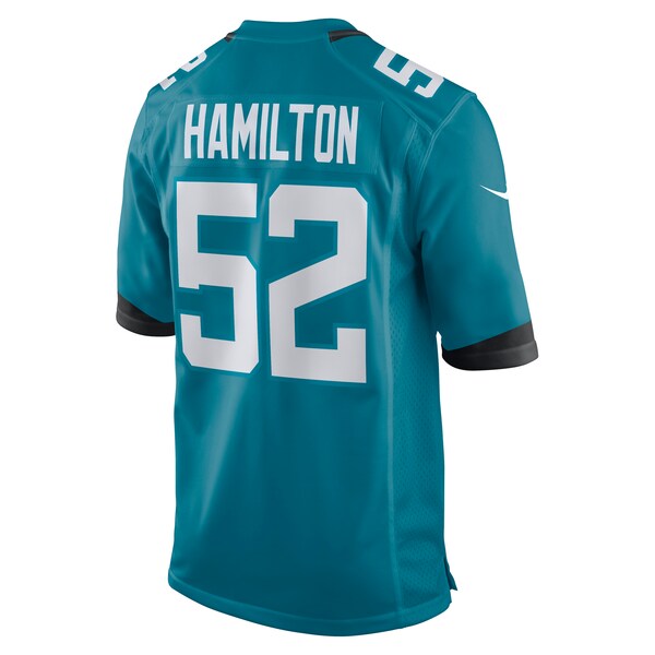 DaVon Hamilton Jacksonville Jaguars Nike Game Jersey - Teal - Image 3