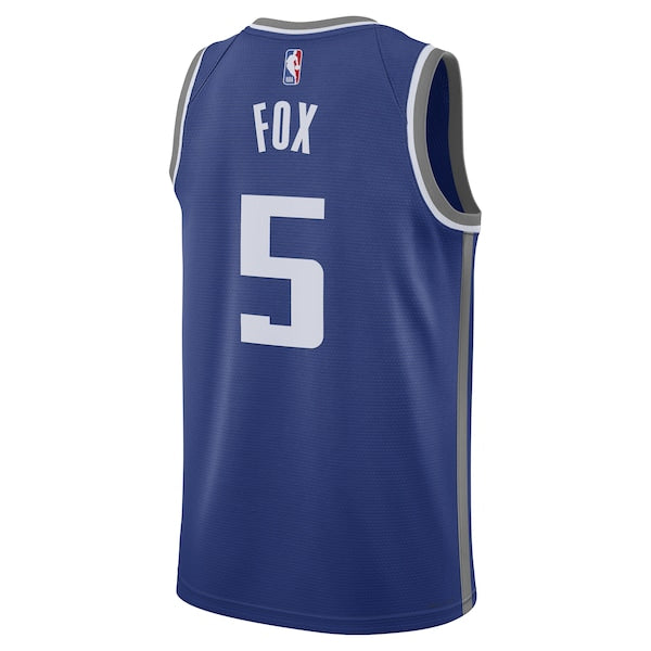 De'Aaron Fox Sacramento Kings Nike Unisex 2023/24 Swingman Jersey - Blue - City Edition - Image 3