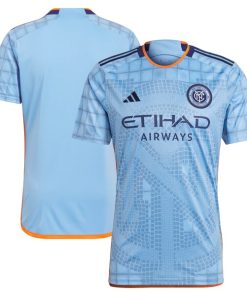 New York City FC adidas 2024 The Interboro Kit Replica Jersey - Light Blue