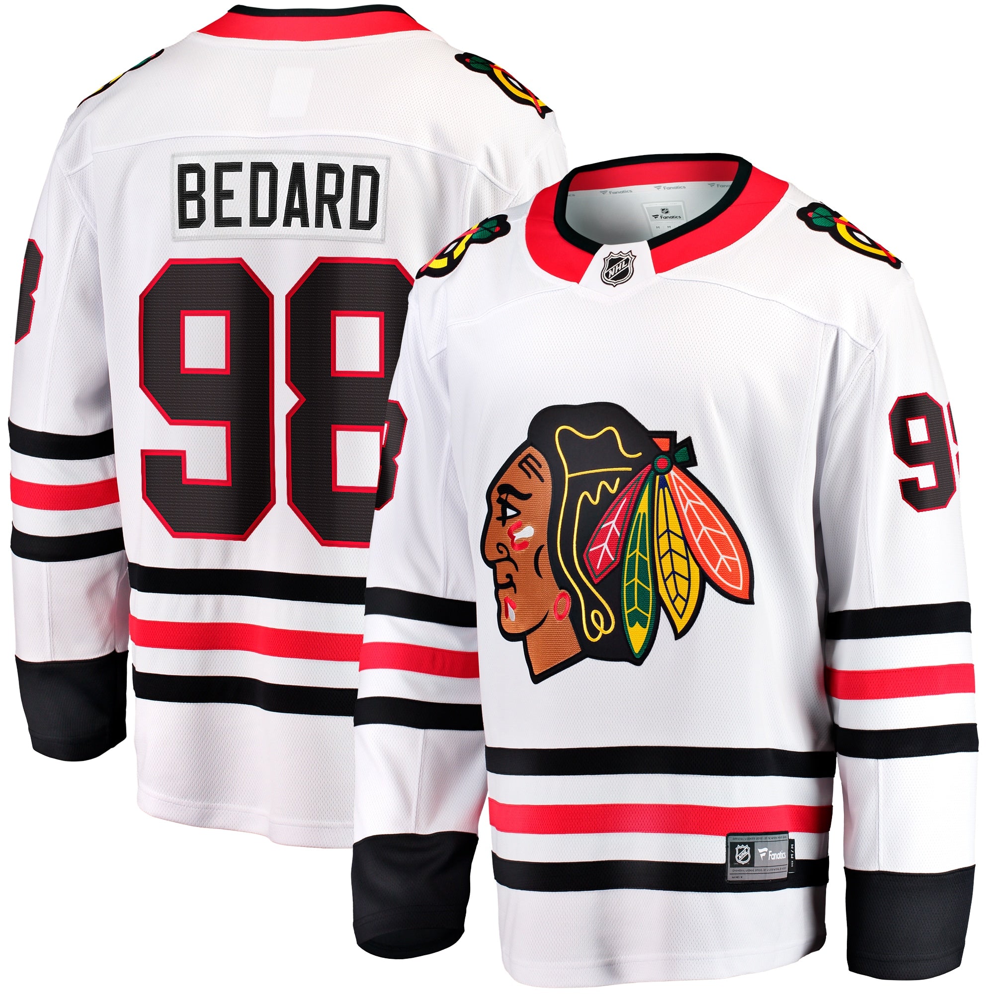 Connor Bedard Chicago Blackhawks Home Breakaway Player Jersey - Red/White - Image 6