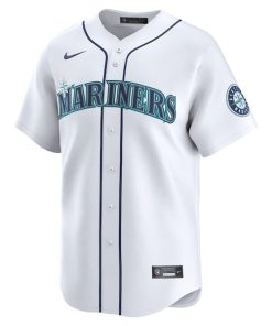 Alternative view of J.P. Crawford Seattle Mariners Nike Home Limited Player Jersey - White