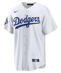 Alternative view of Yoshinobu Yamamoto Los Angeles Dodgers Nike 2025 World Series Champions Home Replica Jersey - White
