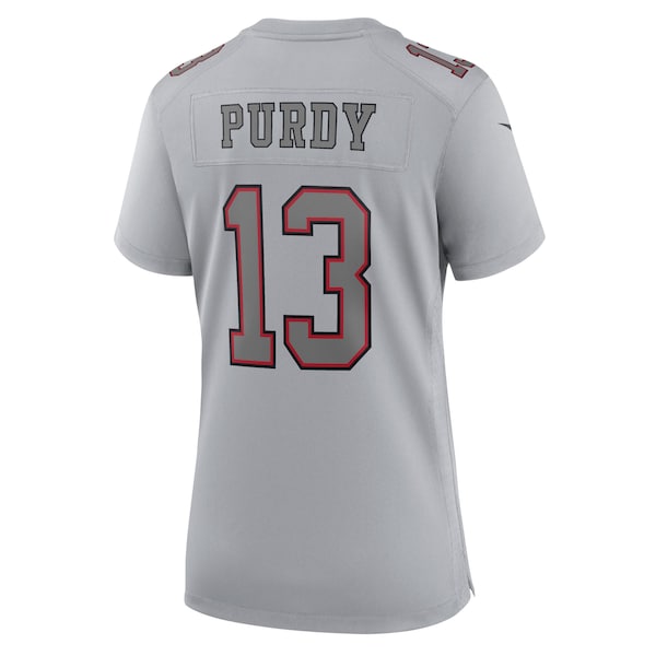 Brock Purdy San Francisco 49ers Nike Women's Super Bowl LVIII Atmosphere Fashion Game Jersey - Gray - Image 3