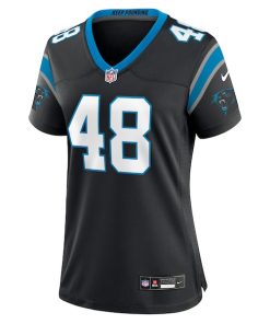 Alternative view of Thomas Incoom Carolina Panthers Nike Women's Team Game Jersey -  Black