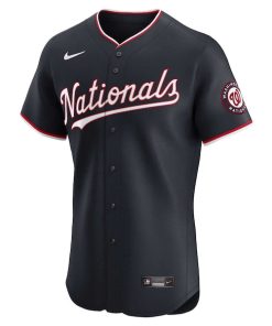 Alternative view of Stephen Strasburg Washington Nationals Nike Alternate Elite Player Jersey - Navy