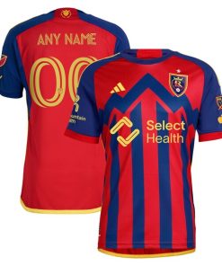 Real Salt Lake adidas 2024 Peak Utah Authentic Custom Jersey?¨C Red