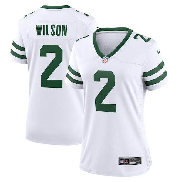 Zach Wilson New York Jets Nike Women's Player Jersey - White/Black/Green - Image 2