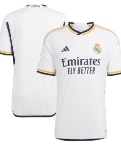 Los Merengues adidas 2023/24 Home Authentic Jersey - White