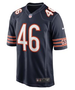 Alternative view of John Parker Romo Chicago Bears Nike Team Game Jersey -  Navy