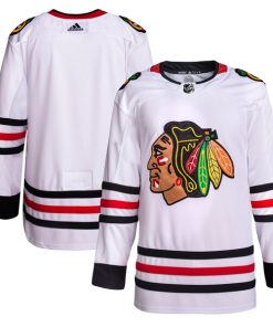 Chicago Blackhawks adidas Men's Away Primegreen Authentic Jersey - White