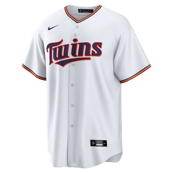 Minnesota Twins Nike Home Blank Replica Jersey - White - Image 3