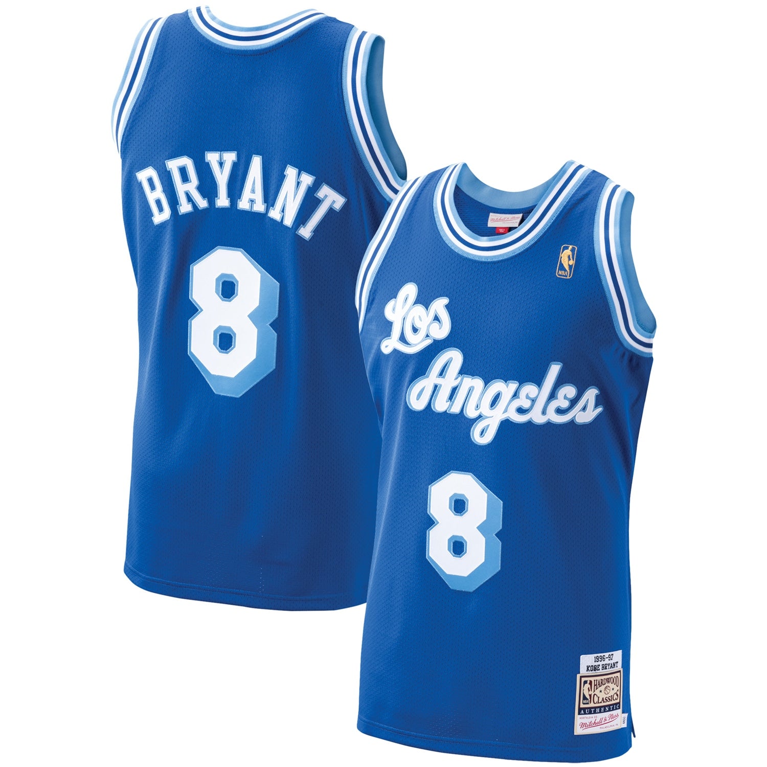 Men's Los Angeles Lakers Kobe Bryant Purple 1996/97 Hardwood Classics Authentic Jersey/Gold/Royal - Image 6