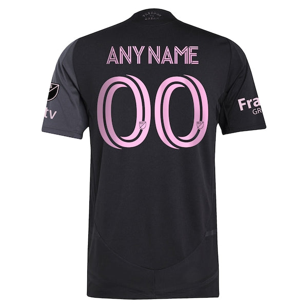 Inter Miami CF adidas 2025 The Fortitude Kit Authentic Custom Jersey - Black - Image 3