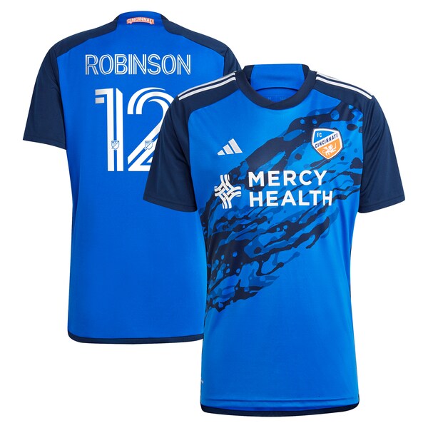 Miles Robinson FC Cincinnati adidas 2024 River Kit Replica Player Jersey - Blue/White - Image 2
