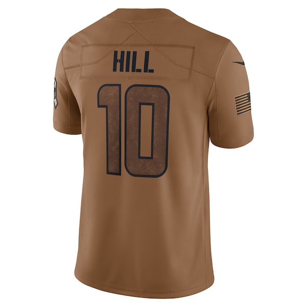 Tyreek Hill Miami Dolphins Nike 2023 Salute To Service Limited Jersey - Brown - Image 3