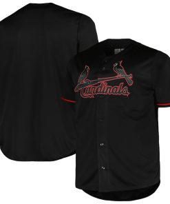 St. Louis Cardinals Profile Big & Tall Blackout Replica Jersey