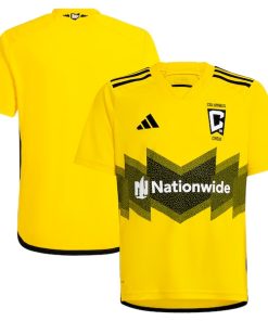 Columbus Crew adidas Youth 2024 The Home Kit Replica Jersey - Yellow