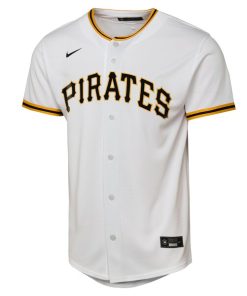 Alternative view of Paul Skenes Pittsburgh Pirates Nike Youth Home Replica Player Jersey - White