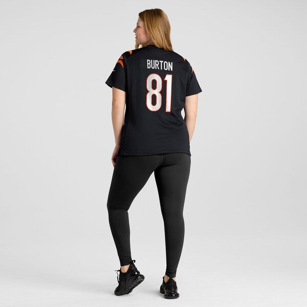 Jermaine Burton Cincinnati Bengals Nike Women's Game Jersey - Black - Image 7