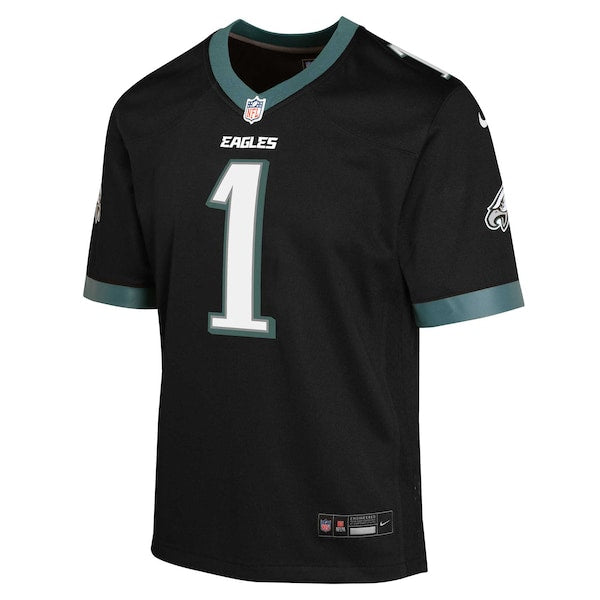 Jalen Hurts Philadelphia Eagles Nike Youth Game Jersey - Black - Image 3