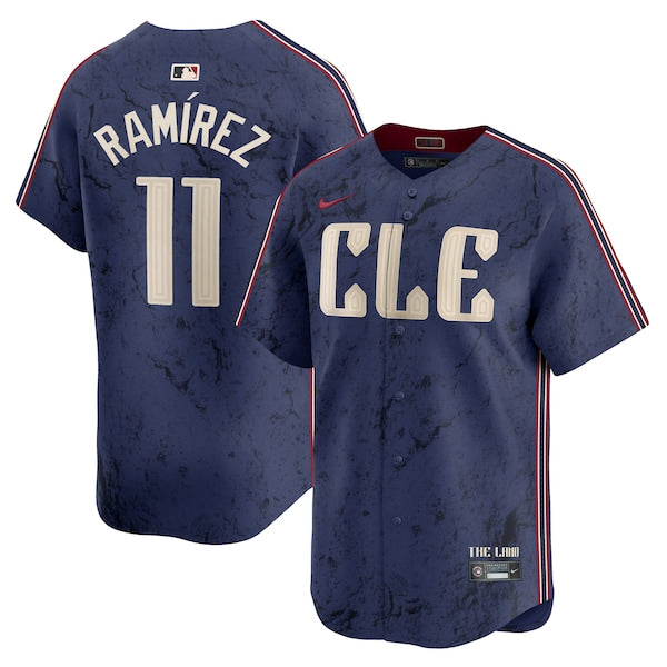 Jos¨¦ Ram¨ªrez Cleveland Guardians Nike 2024 City Connect Limited Jersey - Navy