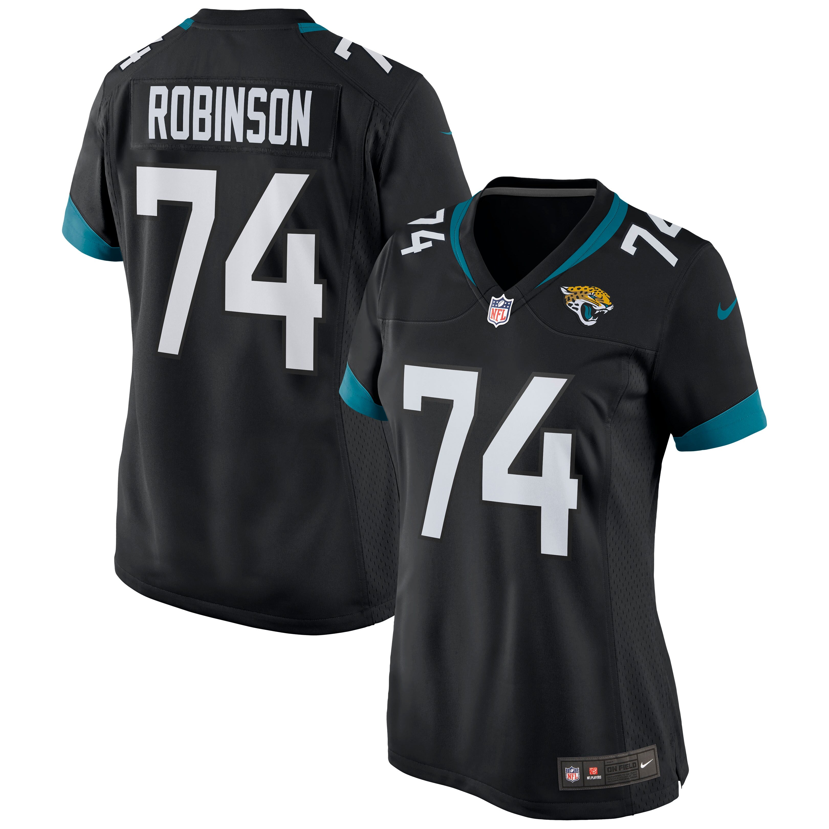 Cam Robinson Jacksonville Jaguars Nike Women's Game Jersey - Teal/Black - Image 5