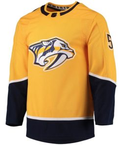 Alternative view of Roman Josi Nashville Predators adidas Home Primegreen Authentic Player Jersey - Gold