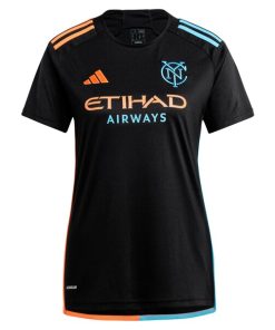 Alternative view of Tayvon Gray New York City FC adidas Women's 2024 24/7 Kit Replica Player Jersey - Black