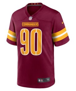 Alternative view of Montez Sweat Washington Commanders Nike Youth Game Jersey - Burgundy