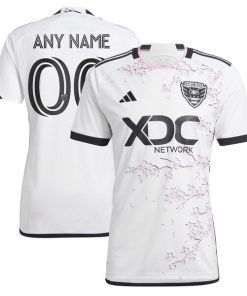 D.C. United adidas 2024 The Cherry Blossom Kit Replica Custom Jersey - White