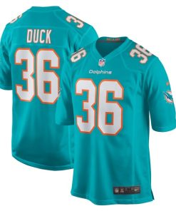 Alternative view of Storm Duck Miami Dolphins Nike  Game Jersey -  Aqua