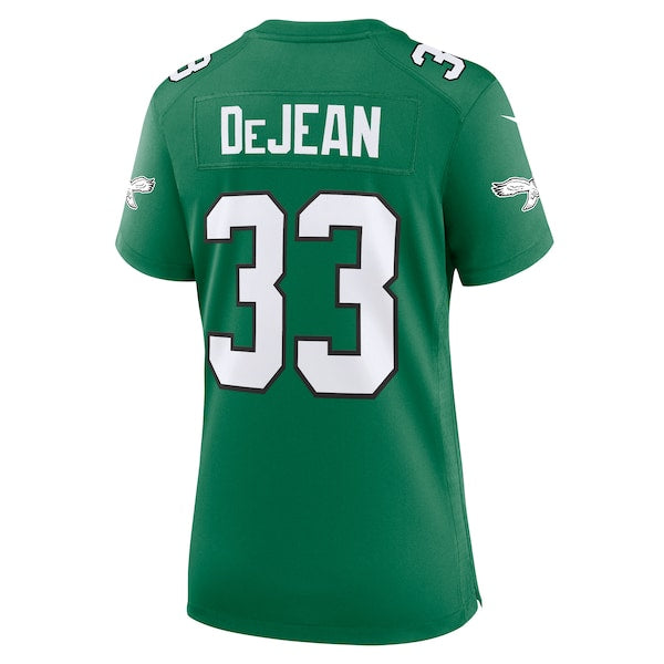 Cooper DeJean Philadelphia Eagles Nike Women's Super Bowl LIX 2nd Alternate Game Jersey - Kelly Green - Image 3