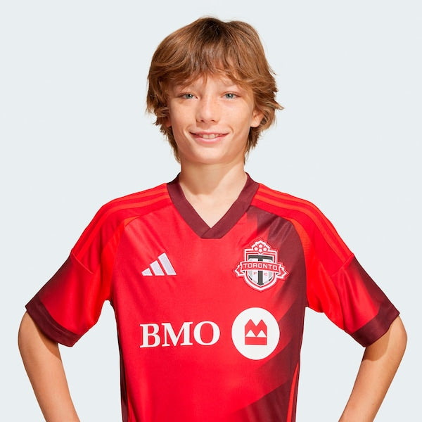 Toronto FC adidas Youth 2025 Club Kit Replica Jersey - Red - Image 8