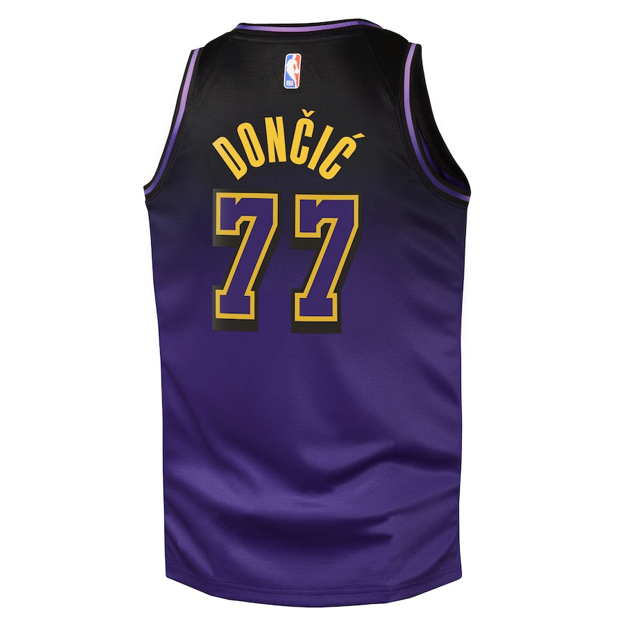 Luka Don?i? Los Angeles Lakers Nike City Edition Swingman Jersey 2024 - Purple - Image 3