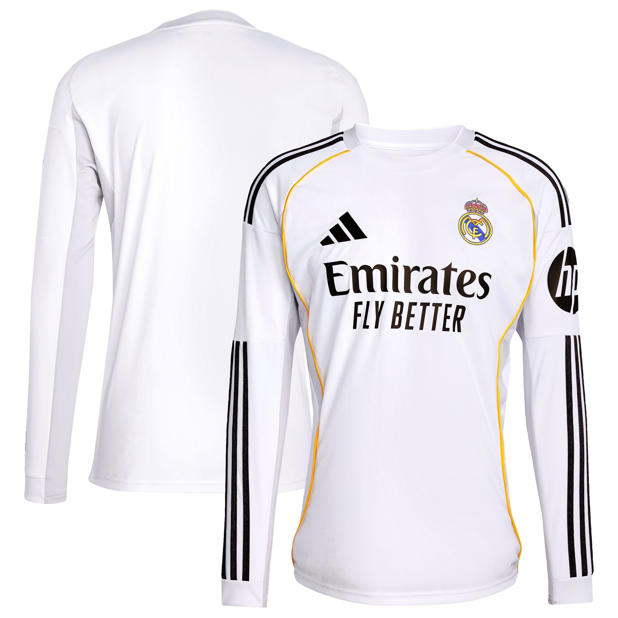 Los Merengues adidas 2025/26 Home Long Sleeve Replica Jersey - Blue/White - Image 5