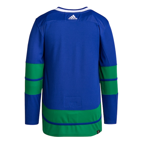 Vancouver Canucks adidas Men's Alternate Primegreen Authentic Blank Jersey - Blue - Image 3