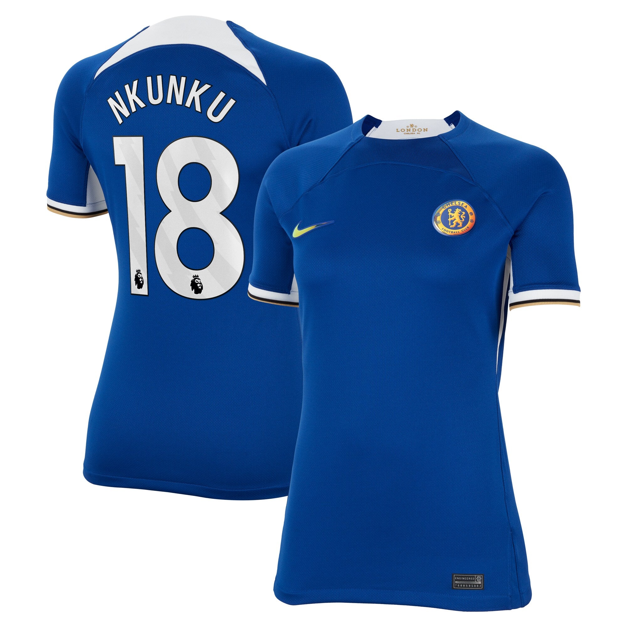 Christopher Nkunku Chelsea Nike Women's 2023/24 Away Stadium Replica Player Jersey - Navy/Blue - Image 6