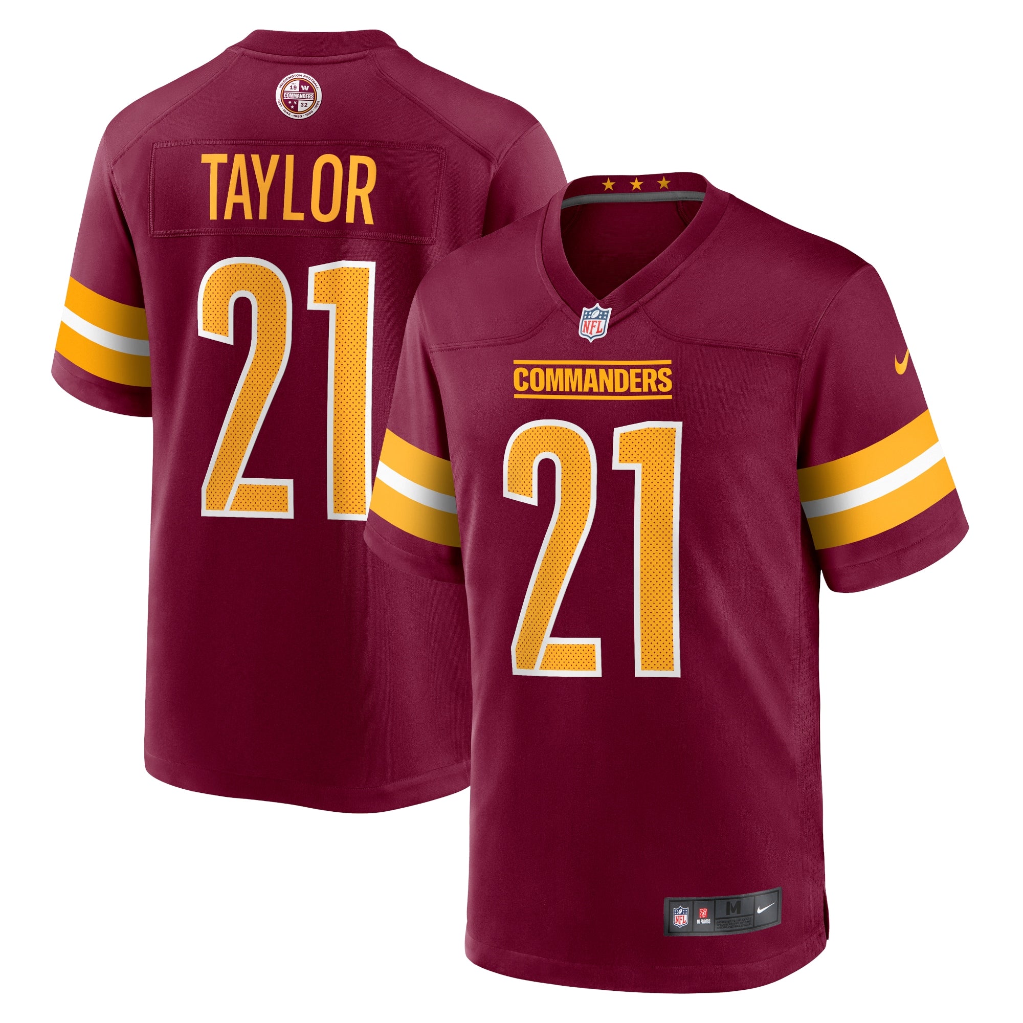 Sean Taylor Washington Commanders Nike Retired Player Game Jersey - White/Burgundy - Image 6