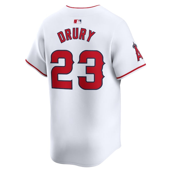 Brandon Drury Los Angeles Angels Nike Home Limited Player Jersey - White - Image 3