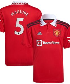Harry Maguire Manchester United adidas Youth 2022/23 Home Replica Player Jersey - Red