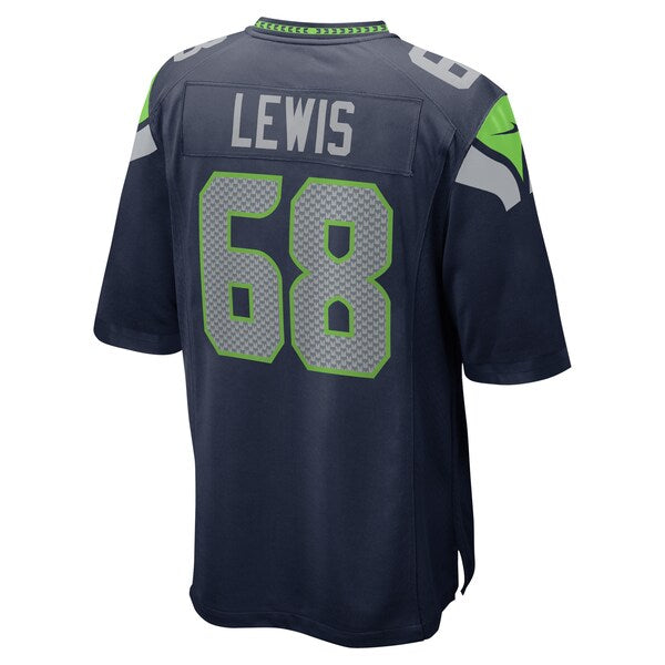 Damien Lewis Seattle Seahawks Nike Game Jersey - College Navy - Image 3