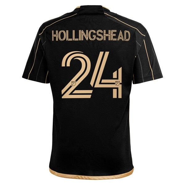 Ryan Hollingshead LAFC adidas Youth 2024 Primary Replica Player Jersey - Black - Image 3