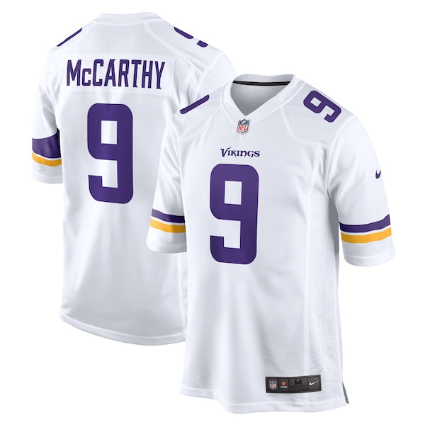 J.J. McCarthy Minnesota Vikings Nike Game Jersey - White/Purple