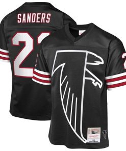 Deion Sanders Atlanta Falcons  Youth 1992 Throwback Fashion Jersey - Black