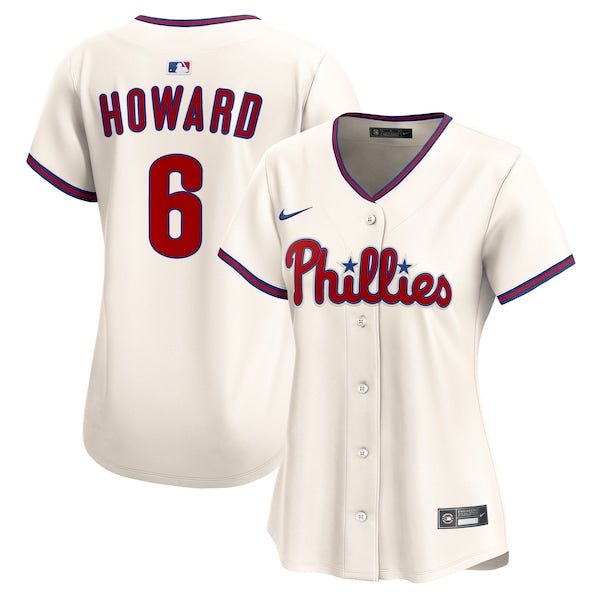 Ryan Howard Philadelphia Phillies Nike Women's Alternate 2 Limited Jersey?ยจC Cream/Light Blue/White - Image 2