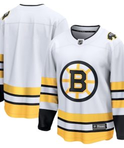 Alternative view of Boston Bruins  Away Breakaway Jersey - White/Black
