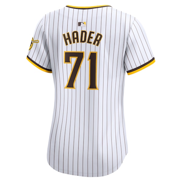 Josh Hader San Diego Padres Nike Women's Home Limited Player Jersey - White - Image 3