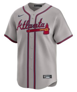 Alternative view of Ronald Acu?a Jr. Atlanta Braves Nike Road Limited Player Jersey - Gray